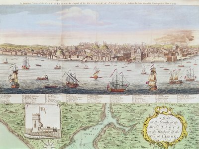 Ansicht von Lissabon, 1755 von English School